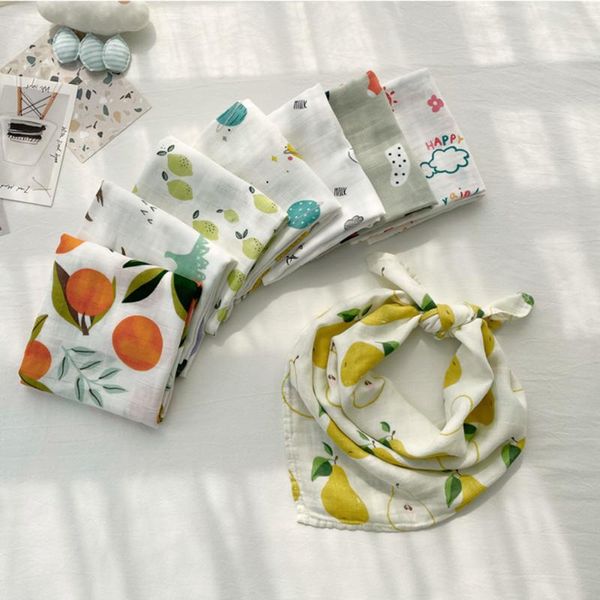 

blankets & swaddling bbay muslin bamboo cotton blanket soft comfortable born swaddle wrap burp cloths towel shower stuff for girl and boy