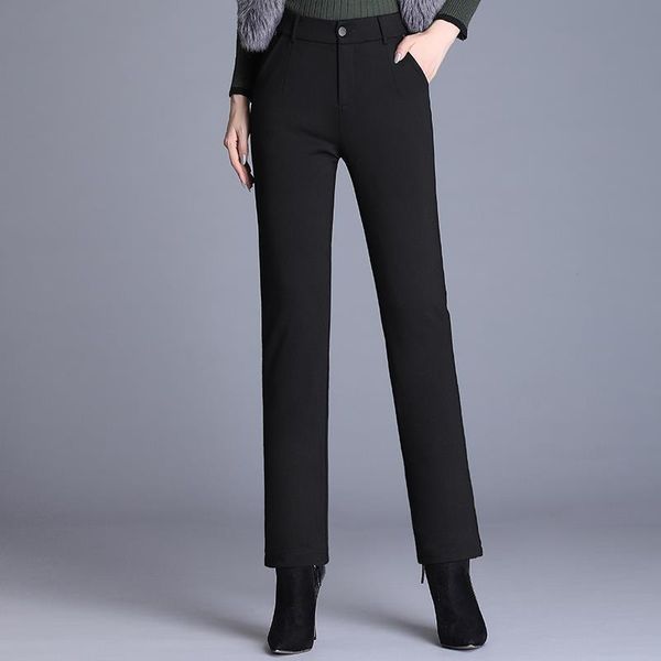 

winter thicken warm women down pants high waist elegant chic plus size white duck trousers detachable inside woman pants 6xl, Black;white