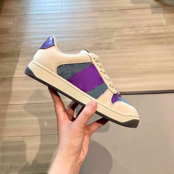 

2021 men casual shoes matte leather platform handmade chaussures woman shoe grey velvet scarpe sports comfort trainers handmade scarf, Black