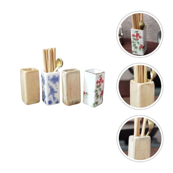 

chopsticks 4pcs mini chopstick holder model kids ornament kitchen storage plaything