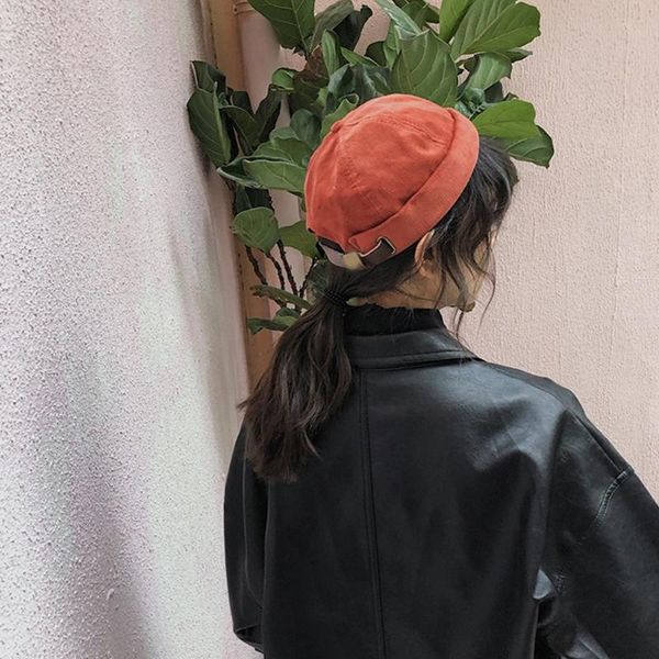 

beanies docker cap brimless corduroy adjustable hip hop beanie hats made solid color