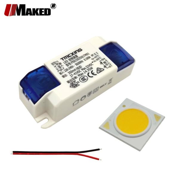 

light beads led cob+box driver kit 18x35mil 5-30w ra92 130lm/w 3000-6000k 1304 1507 1816 bridgelux chip bead source for spot downlamps