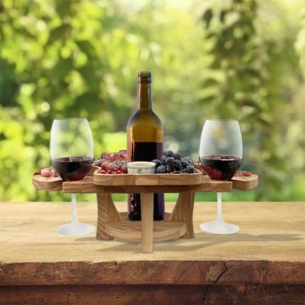

camp furniture 40# outdoor wine table portable picnic camping lawn grassy glades glass rack collapsible holders support