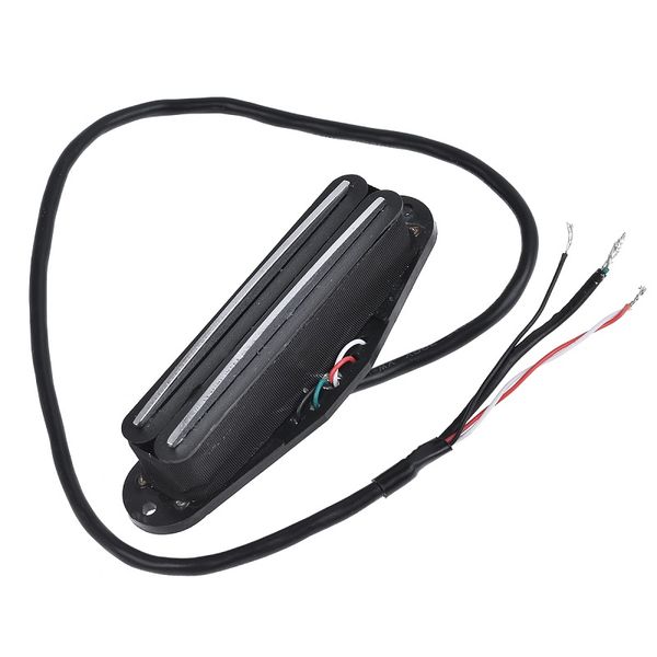 

dual rail humbucker double coil pickup for fender stratocaster strat electric guitar parts black