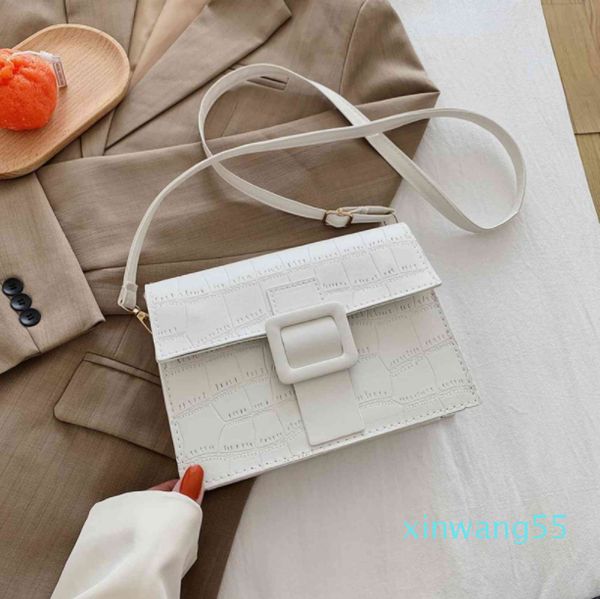 Steen Patent White Crossbody Aufgaben für Frauen 2021 Handtasche Kleine TAS PU Leder Handtasche Ladi Digner Schöne Einkaufstasche