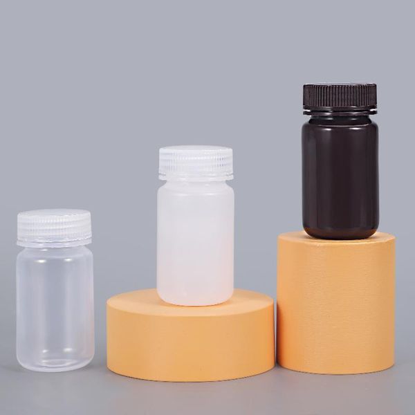 

storage bottles & jars 10pcs food grade polypropylene bottle 125ml empty round leakproof reagent can be autoclaved