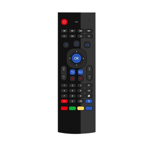 

t3mc full keyboard infrared learning flying mouse color light voice with gyroscope wireless remote control