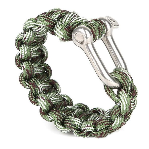 

60pcs zinc alloy u shape o shape shackle for outdoor camping hiking survival rope bracelets horseshoe buckle carabiner a jlluce