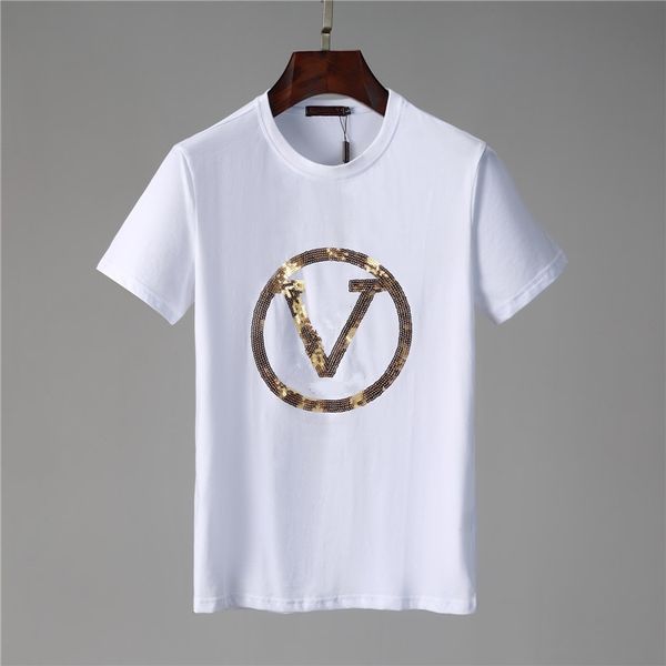 

mens 2021 designer clothes summer men t-shirts cotton shirts solid color short sleeve slim breathable men's streetwear male tees, White;black