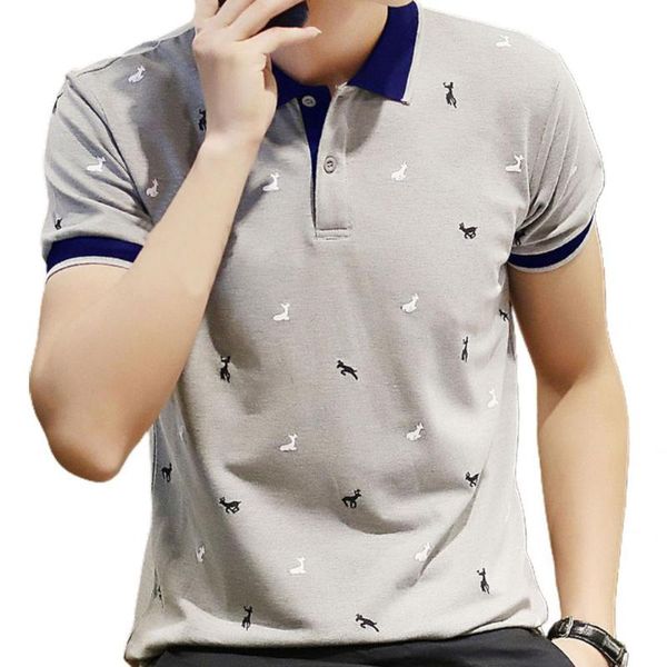 

men' tank 2021 summer fashion print buttons men polos shirts casual turn-down collar design short sleeve harajuku mens' streetwe, White;black