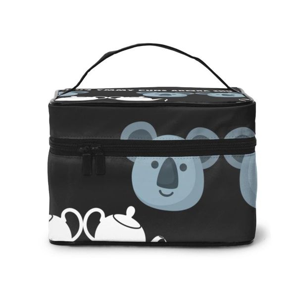 

women cosmetic bag makeup case my puns are koala make up storage pouch toiletry beauty wash bag