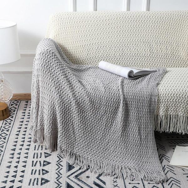 

blankets sofa mexic blanket bed end knitted cross-border air conditioning tassel nap woolen