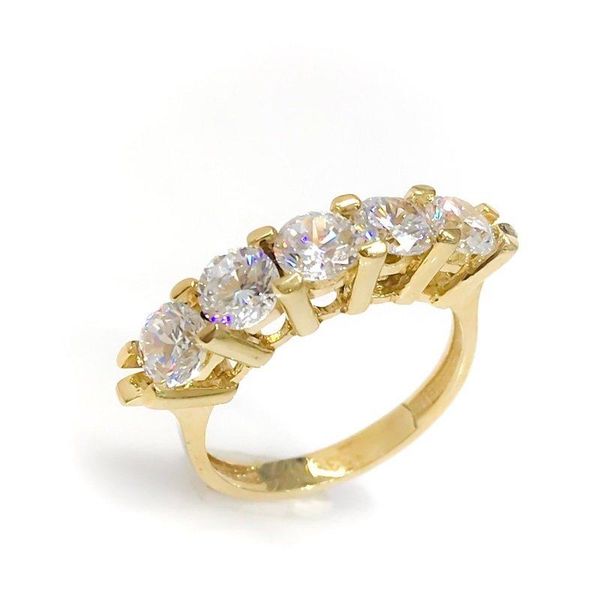 

cluster rings 5 mm diamond montÃ¼r dibs gold ring wedding, Golden;silver
