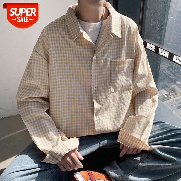 

lovers wear shirt super trend loose plaid thin coat #4m8t, White;black
