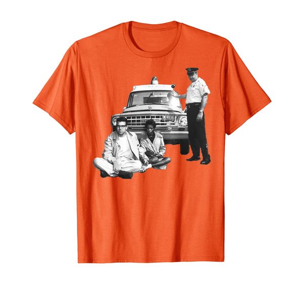 

bernie sanders arrested - civil rights protest 1963, White;black