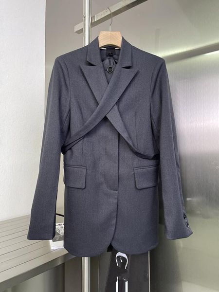 

women's suits & blazers the 2021 cross pointed brought a suit 1029, White;black