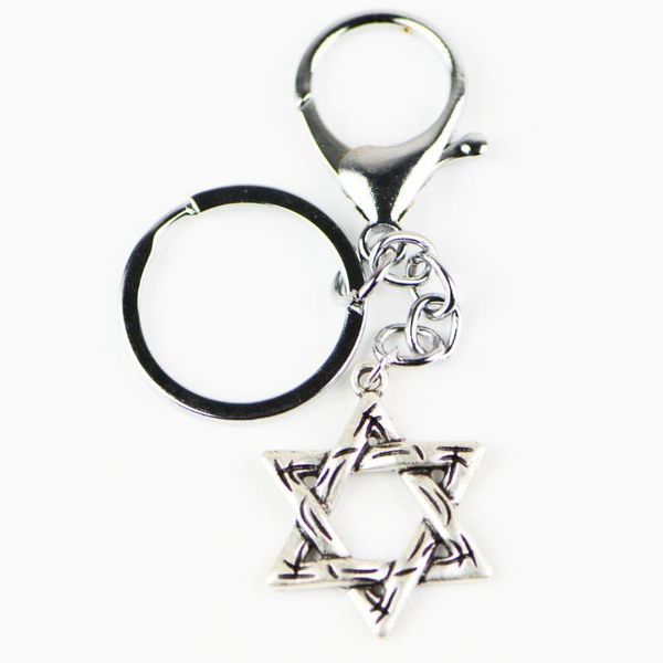 

keychains original israel messianic star of david keychain keyring silver color metal chaveiro gift jewelry wholesale a192