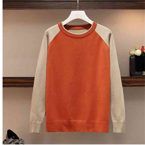 

autumn women pullover sweaters loose casual female fall winter 210922, White;black