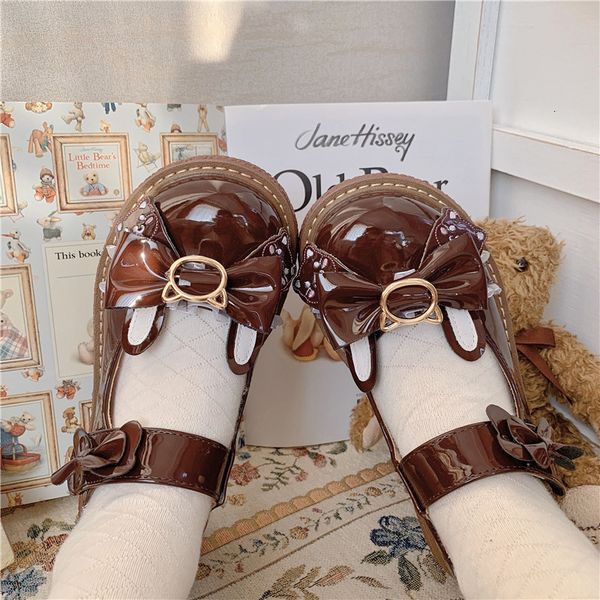 

2021 new sweet spring kawaii female girls tea beautiful japanese party anime cos lolita harujuku jk uniform women's shoes zkh3, Black