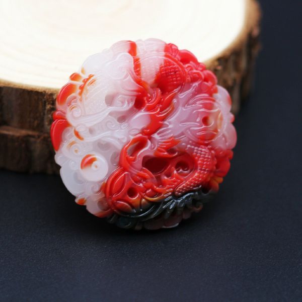 

chinese natural color jade dragon pendant necklace hand-carved fashion charm jewelry accessories amulet for men women lucky gift, Slivery;golden