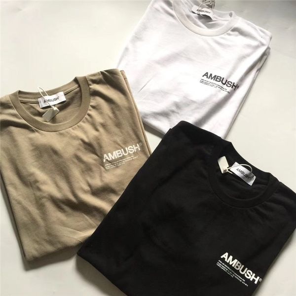 

2021 new camisa algodo emboscada do hip hop t qualidade da altura de wen 1:1 to7k, White;black