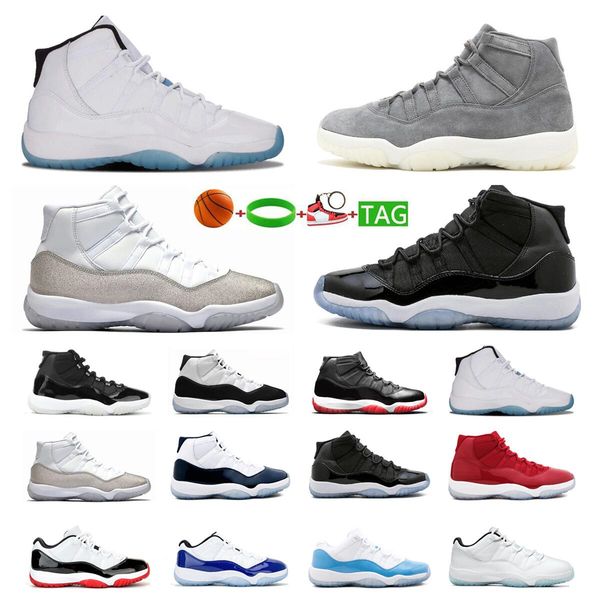 

box with shoes basketball 11s new bred prom night space jam blue prom legend blue night concord 45 navy blue snakeskin men sports women snea