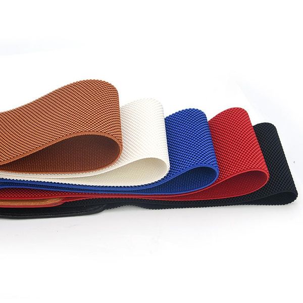 

wide corset belt alloy square buckle solid color elastic waist belt coat sweater fashion dress decorative waistband women, Black;brown