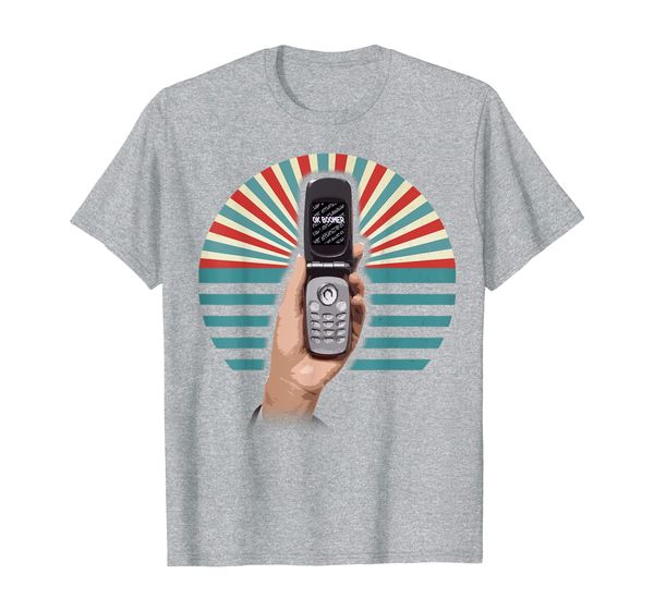 

retro - generation z meme | funny flip phone | ok boomer t-shirt, White;black