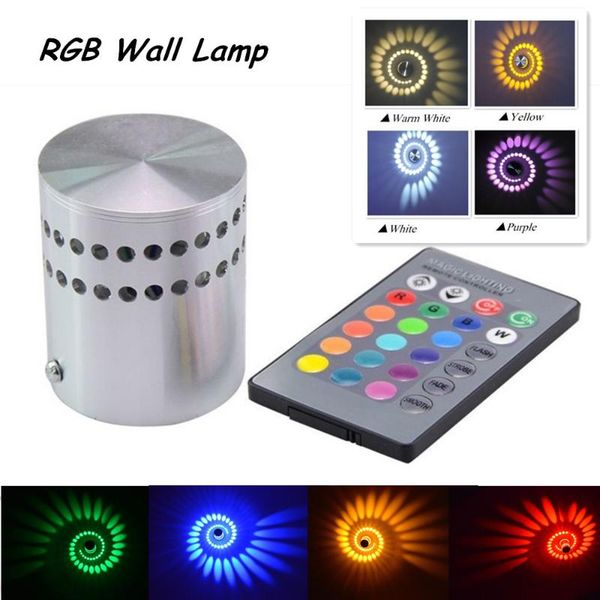 

outdoor wall lamps 10pcs 3w rgb lamp ktv karaoke bar decoration bedside el corrider led light bulb with 24 keys remote control
