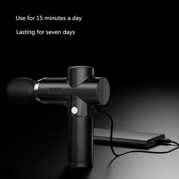 

mini massage gun 3 gears deep muscle vibration relief pain electric massager usb rechargeable slimming shaping massager