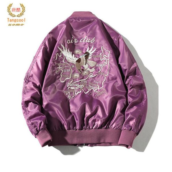 

2021 new spring autumn clothes european and american style young embroidered ma1 pilot jacket men's hip-hop baseball 0e0b, Black;brown