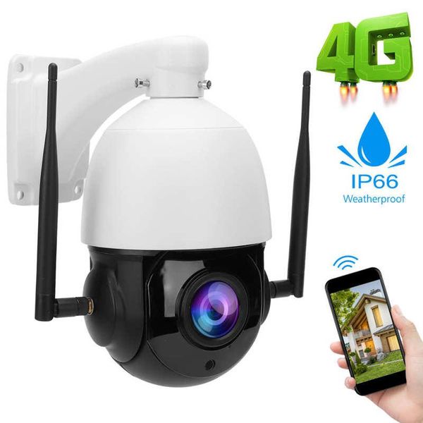 

cameras 4g camera 1080p hd 30x zoom ptz ip66 waterproof night view dome cam 100-240v 1/2.8in cmos security monitor systerm