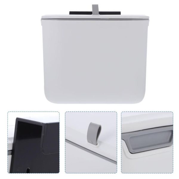 

waste bins 1pc reusable garbage can household slide-type trash bin kitchen