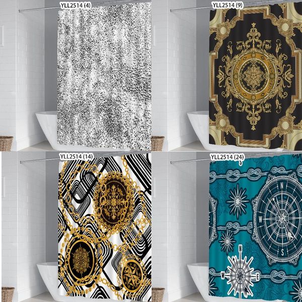 

shower curtains geometric stripe printing curtain set fabric japanese black girl bathroom