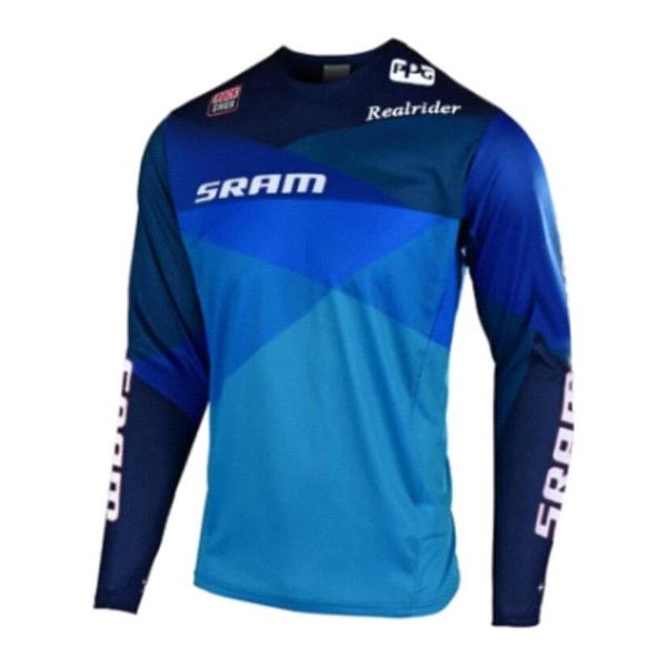 

men's t-shirts summer cycling jersey set breathable team racing sport bicycle mens long sleeve bike mountain downhill suit, White;black