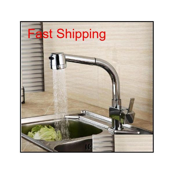 

new deck mounted single handle kitchen faucet pull out spout si qylzxc bdenet