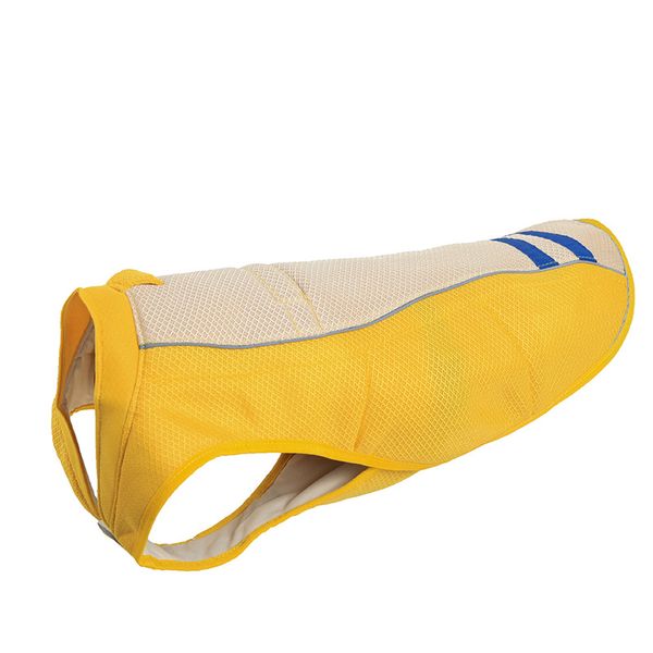 

Summer Dog Cooling Vest Breathable Cooling Coat Outdoor Anti-Heat Blue Yellow Jacket Clothes For  Medium And Large Pet Dogs