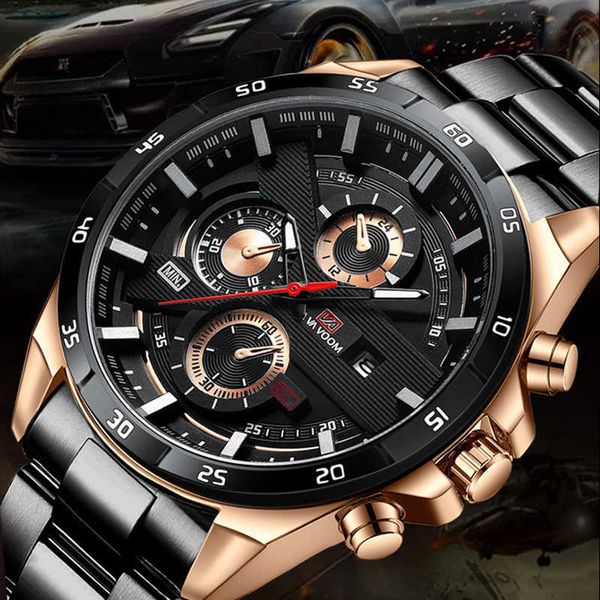 Reloj de pulsera deportivo para hombre VA VOOM, resistente al agua, relojes de cuarzo, calendario para hombre, Montre Homme G1022