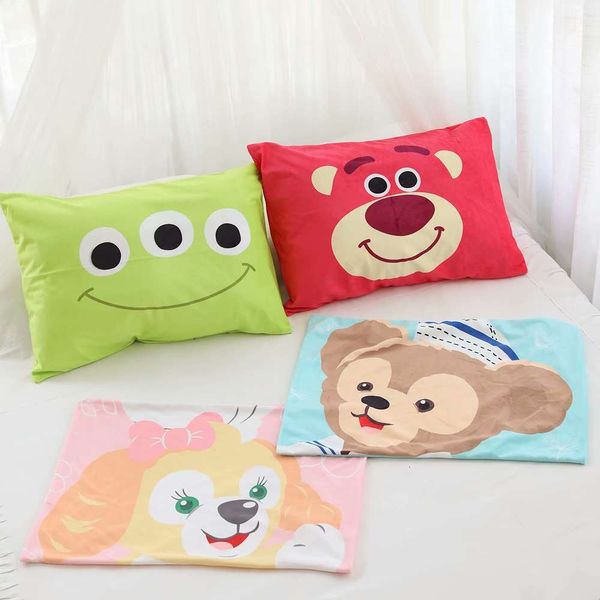 

cute cartoon pillow case single student bedding girl heart