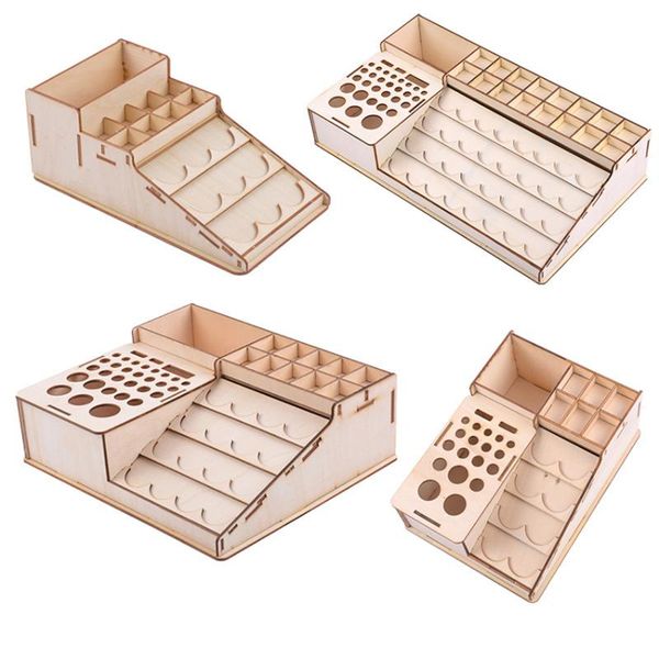 

tool organizers leather craft holder, organizer holder wooden stand storage, 4 styles