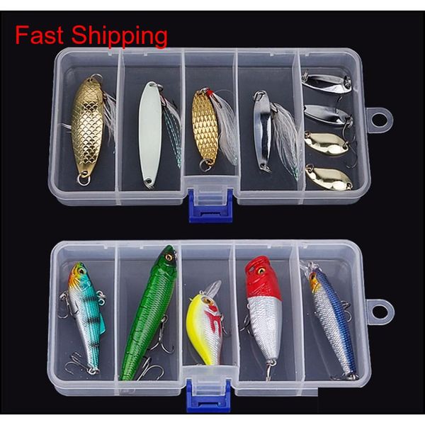 

5 compartments by 4 splitter transparent plastic storage organizer container case fishing lure bait box 1 tmw abc2007