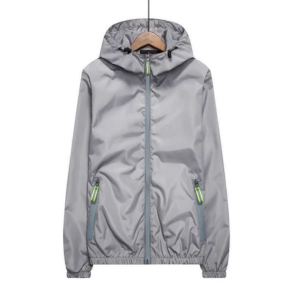 

spring autumn women coats loose wild hooded windbreaker female fashion big size s-7xl solid color couples 210531, Black;brown