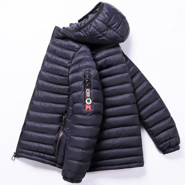 

new jackets zipper sleeve winter cotton jacket down sports outerwear men with women's long windbreaker mens clothing designer coats hoo, Black