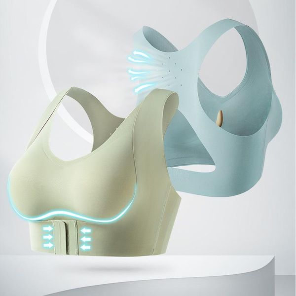 

women's shapers sure you like women seamless push up cup yoga sports shaper bra beautiful back chest gathered quick dry elasticity fitn, Black;white