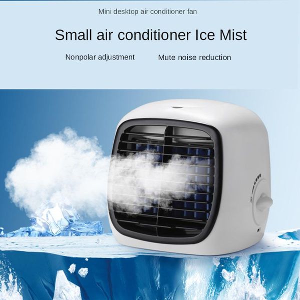 

electric fans mini air cooler small deskusb conditioning fan refrigeration humidifier spray black technology 111