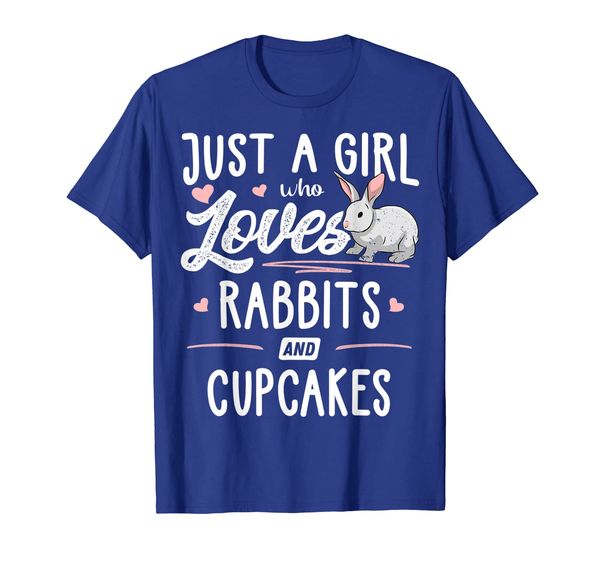 

just a girl who loves rabbits and cupcakes gift women t-shirt, White;black