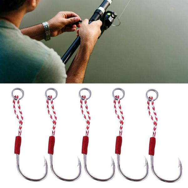 

fishing hooks 5pcs stainless steel fish tackle accessory for outdoor sea ocean