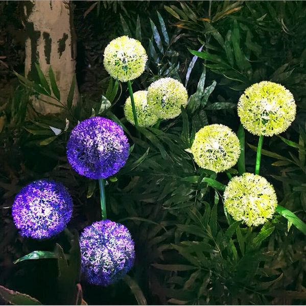

lawn lamps 1-10pcsk solar powered dandelion light - lights outdoor waterproof led lamps, garden backyard lamps,decoration illumination