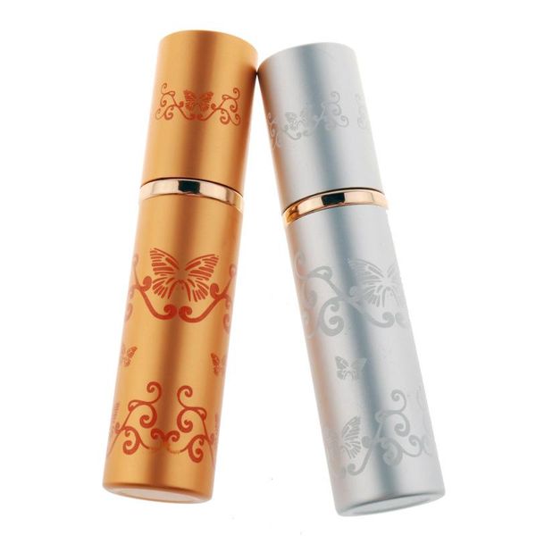 

storage bottles & jars spray pump bottle aluminum housing glass liner grade printed rattan perfume atomizer cosmetic toner refillable 5