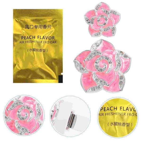 

car air freshener 2 sets auto decoration flower styling outlet perfume clip
